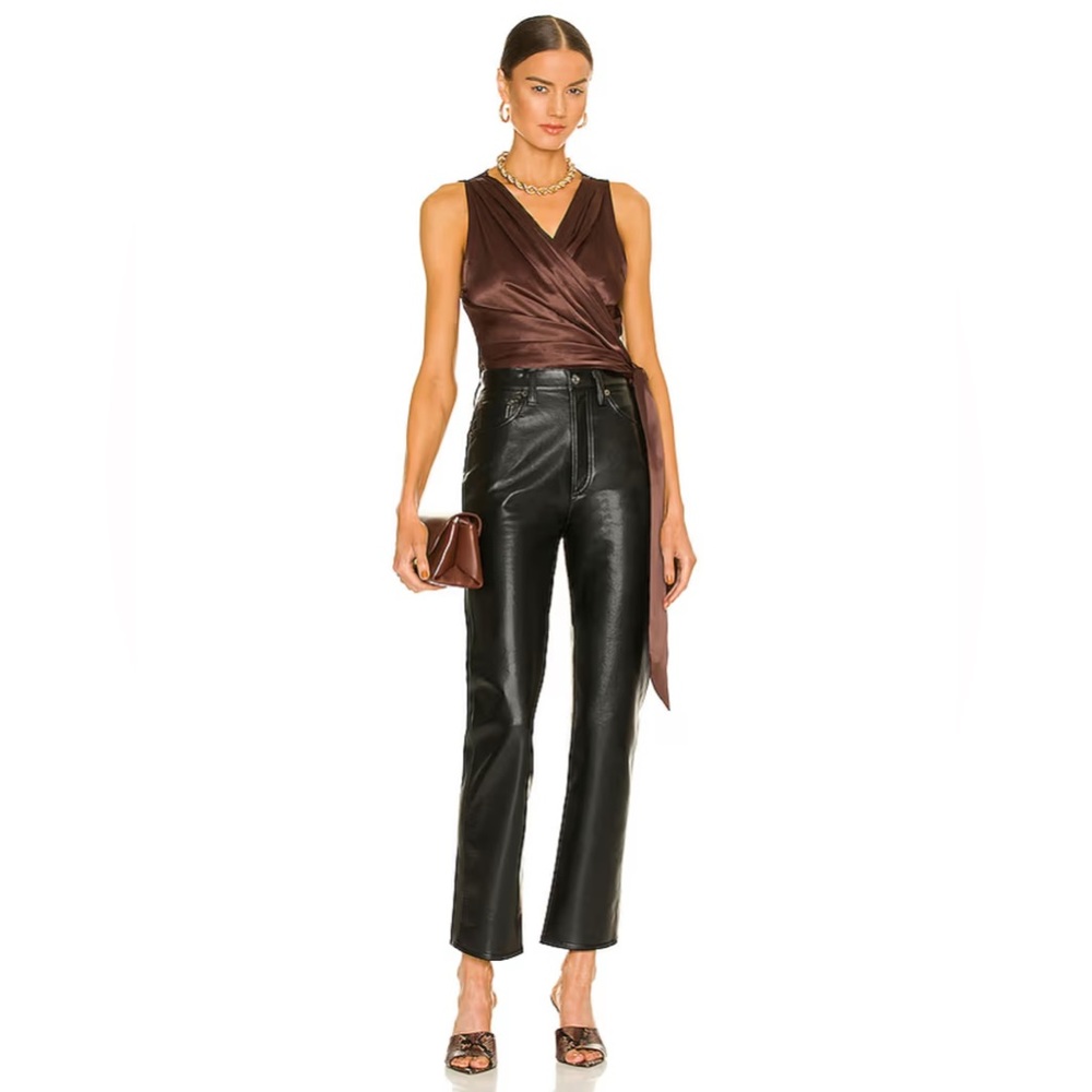 L'ACADEMIE SHIRI WRAP TOP REVOLVE LOVERS FRIENDS TULAROSA AMANDA UPRICHARD BOHO - Picture 4 of 7